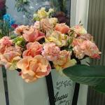 Bag peach flowers bag