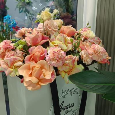 Bag peach flowers bag