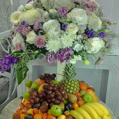 Stand Big size fruit stand with special flowers