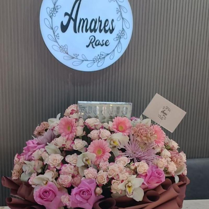 Bouquet  Mix pink foam baquet