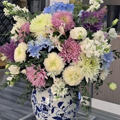 Vase special vase with special mix flowers