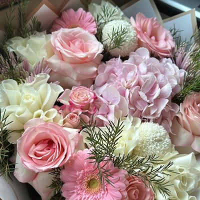 Bouquet  Light pink and white color flowers bouquet